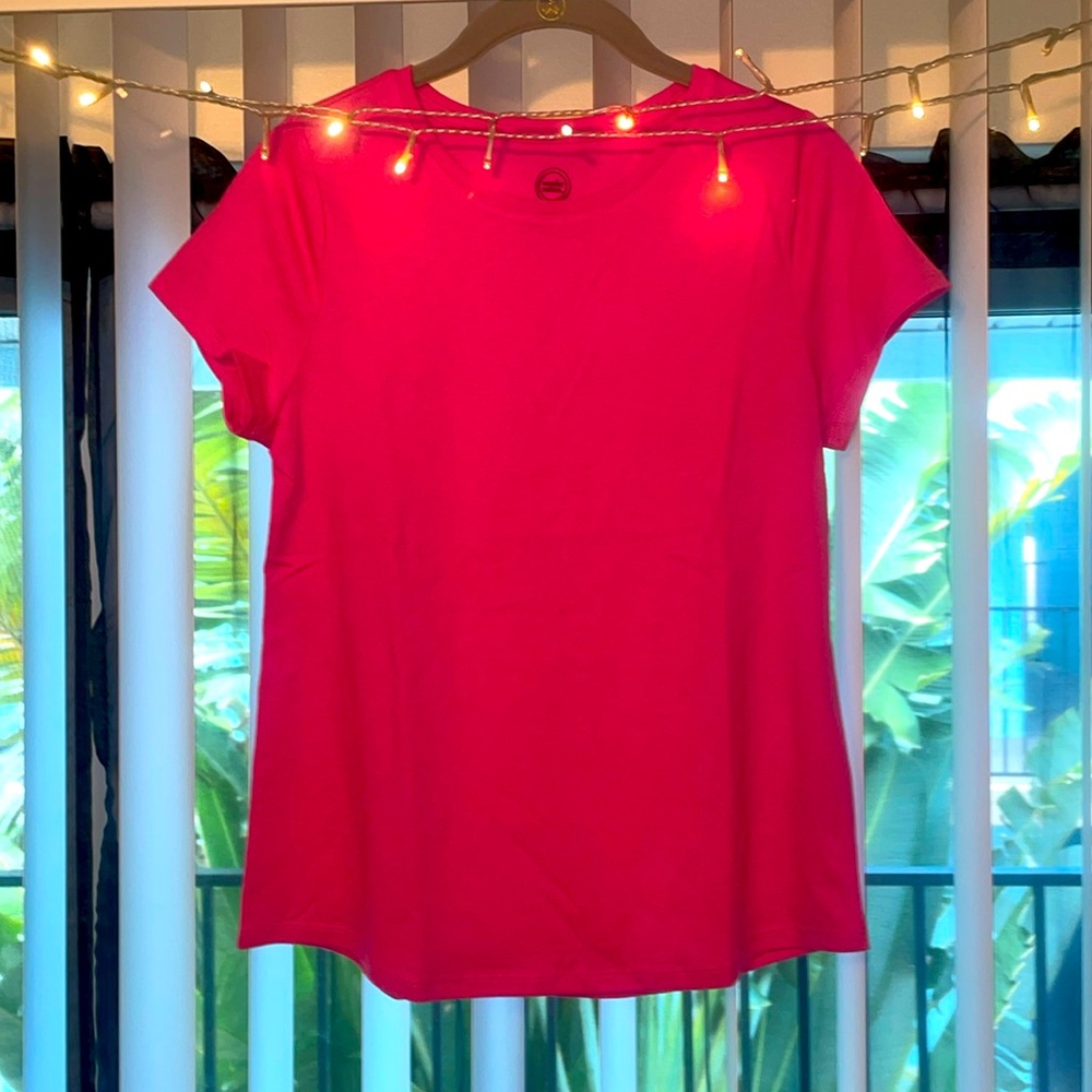 đ¤SOLDđ¤ NWOT HOT PINK crew neck Tee (Teen XXL) - Picture 1 of 3